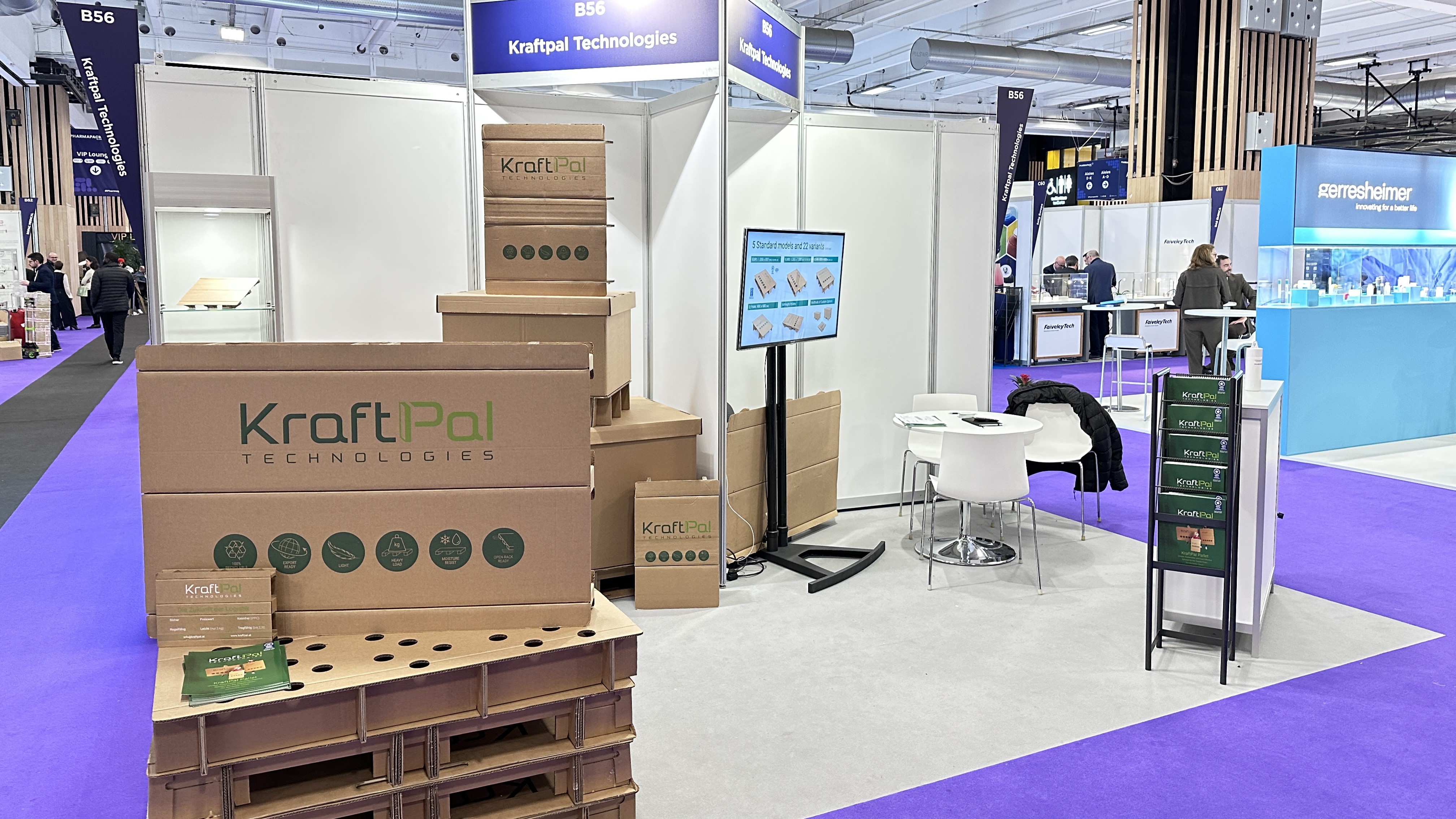 KraftPal Technologies Showcases Its Innovative Pallets at PharmaPack