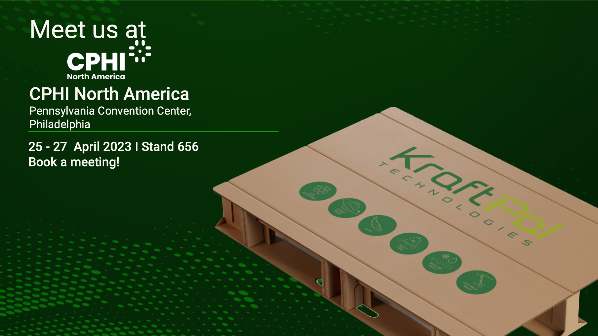 KraftPal Technologies to Exhibit Sustainable Corrugated Cardboard Pallets at CPHI North America 2023